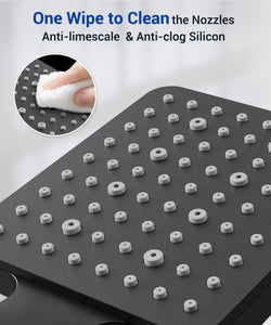 Shower Head, High Pressure, Shower Heads with 6 Modes, Power Shower Head Only, Universal Water Saving Large ShowerHead