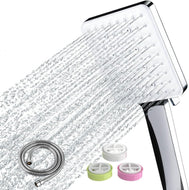 Shower Head, High Pressure, Shower Heads with 6 Modes, Power Shower Head Only, Universal Water Saving Large ShowerHead