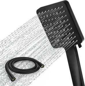 Shower Head, High Pressure, Shower Heads with 6 Modes, Power Shower Head Only, Universal Water Saving Large ShowerHead