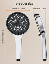 Load image into Gallery viewer, Shower Head, Magichome High Pressure Shower Head with 5 Spray Modes, Turbocharged Design Powerful Shower Heads for Low Water Pressure