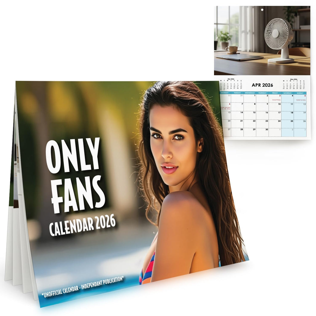 Only Fans 2026 Calendar Funny Gifts for Men | A4 Onlyfans Rude Calendar 2026 Funny Secret Santa Gifts for Men | Office Secret Santa Ideas | Mens Stocking Fillers for Him Christmas Gag Joke Presents