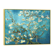 Wieco Art Giclee Canvas Prints Wall Art for Wall Decor by Van Gogh Paintings Almond Blossom Modern One Piece Stretched and Framed Abstract Flowers Artwork Home Office Decorations