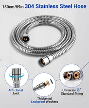 Load image into Gallery viewer, Shower Head, High Pressure, Shower Heads with 6 Modes, Power Shower Head Only, Universal Water Saving Large ShowerHead