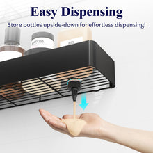 Load image into Gallery viewer, 2 Pack Rustproof Shower Caddy - 2 Shelves, Drill-Free &amp; Quick-Dry Shower Organizer, Rustproof Bathroom Shelves with 4 Hooks, Large, Black