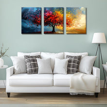 Load image into Gallery viewer, YWQQ 3 Pieces Canvas Wall Art, Tree Of Life Modern Abstract Canvas Pictures for Living Room, Bedroom, Hallway, Kitchen or Office(30×40cm×3PCS)