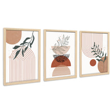 Load image into Gallery viewer, 3 Panels Wooden Framed Navy Blue White Gold Marble Canvas Wall Art Painting on Canvas Print Picture for Living Room Hallway Stairs Bedroom Bathroom Wall Decor Ready To Hang 90x40cm(12&quot;x16&quot;x3pcs)