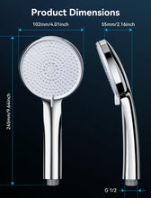 Load image into Gallery viewer, Shower Head, Magichome High Pressure Shower Head with 5 Spray Modes, Turbocharged Design Powerful Shower Heads for Low Water Pressure