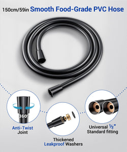 Shower Head, High Pressure, Shower Heads with 6 Modes, Power Shower Head Only, Universal Water Saving Large ShowerHead