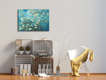 Load image into Gallery viewer, Wieco Art Giclee Canvas Prints Wall Art for Wall Decor by Van Gogh Paintings Almond Blossom Modern One Piece Stretched and Framed Abstract Flowers Artwork Home Office Decorations