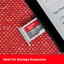 Load image into Gallery viewer, SanDisk 128GB Ultra microSDXC card + SD adapter, Memory card Full HD, up to 140 MB/s, For smartphones and Tablets, with A1 App Performance, UHS-I, Class 10, U1