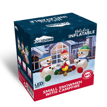 Load image into Gallery viewer, 6 FT Christmas Inflatable Stacked Snowman with Build-in LEDs Blow Up Inflatables for Xmas Party, Home Indoor Outdoor Yard Garden Lawn Winter Décor