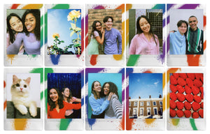 INSTAX mini instant film White Border, 20 shot Pack, suitable for all mini cameras and printers