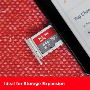 SanDisk 128GB Ultra microSDXC card + SD adapter, Memory card Full HD, up to 140 MB/s, For smartphones and Tablets, with A1 App Performance, UHS-I, Class 10, U1