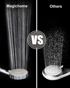 Shower Head, Magichome High Pressure Shower Head with 5 Spray Modes, Turbocharged Design Powerful Shower Heads for Low Water Pressure