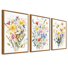 Load image into Gallery viewer, 3 Panels Wooden Framed Navy Blue White Gold Marble Canvas Wall Art Painting on Canvas Print Picture for Living Room Hallway Stairs Bedroom Bathroom Wall Decor Ready To Hang 90x40cm(12&quot;x16&quot;x3pcs)