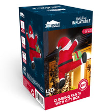 Load image into Gallery viewer, Inflatable Hanging Christmas Decoration, 1.8 m, Climbing Santa Claus with Built-in LED, for Christmas Party, Indoor, Outdoor, Garden, Lawn