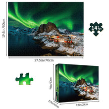 Load image into Gallery viewer, HUADADA Jigsaw Puzzles for Adults 1000 Piece Jigsaws Puzzles for Adults,Jigsaw Puzzle 1000 Pieces for Adult Challenging Puzzle Games .Northern Lights in Norway