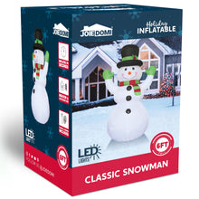 Load image into Gallery viewer, 6 FT Christmas Inflatable Stacked Snowman with Build-in LEDs Blow Up Inflatables for Xmas Party, Home Indoor Outdoor Yard Garden Lawn Winter Décor