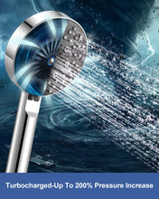 Load image into Gallery viewer, Shower Head, Magichome High Pressure Shower Head with 5 Spray Modes, Turbocharged Design Powerful Shower Heads for Low Water Pressure