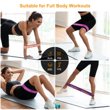 Load image into Gallery viewer, Gritin Resistance Bands, Set of 5 Skin-Friendly Resistance Fitness Exercise Loop Bands with 5 Different Strength Levels - Carrying Case Included - Ideal for Home, Gym, Yoga, Training