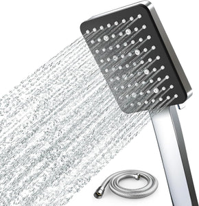 Shower Head, High Pressure, Shower Heads with 6 Modes, Power Shower Head Only, Universal Water Saving Large ShowerHead
