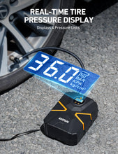 Load image into Gallery viewer, Tyre Inflator Air Compressor 12V DC, Digital Car Tyre Pump 150 PSI, Preset Tyre Pressure &amp; Auto Shutoff, Electric Air Pump for Car Tyres, Bicycles, Other Inflatables (Black&amp;Yellow)