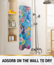 Load image into Gallery viewer, Non Slip Bath Mat for Tub, 101 x 40cm Extra Long Shower Mat Anti Mould, Machine Washable Bathroom Bathtub Mat with Suction Cups and Drain Holes, Soft on Feet, Clear
