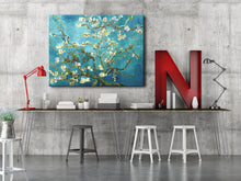 Load image into Gallery viewer, Wieco Art Giclee Canvas Prints Wall Art for Wall Decor by Van Gogh Paintings Almond Blossom Modern One Piece Stretched and Framed Abstract Flowers Artwork Home Office Decorations