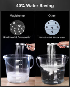 Shower Head, Magichome High Pressure Shower Head with 5 Spray Modes, Turbocharged Design Powerful Shower Heads for Low Water Pressure