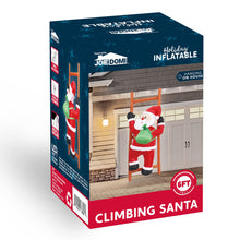 Load image into Gallery viewer, Inflatable Hanging Christmas Decoration, 1.8 m, Climbing Santa Claus with Built-in LED, for Christmas Party, Indoor, Outdoor, Garden, Lawn