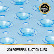 Load image into Gallery viewer, Non Slip Bath Mat for Tub, 101 x 40cm Extra Long Shower Mat Anti Mould, Machine Washable Bathroom Bathtub Mat with Suction Cups and Drain Holes, Soft on Feet, Clear