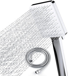 Shower Head, High Pressure, Shower Heads with 6 Modes, Power Shower Head Only, Universal Water Saving Large ShowerHead