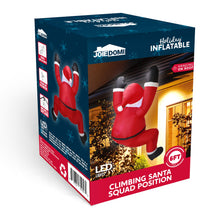 Load image into Gallery viewer, Inflatable Hanging Christmas Decoration, 1.8 m, Climbing Santa Claus with Built-in LED, for Christmas Party, Indoor, Outdoor, Garden, Lawn