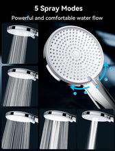 Load image into Gallery viewer, Shower Head, Magichome High Pressure Shower Head with 5 Spray Modes, Turbocharged Design Powerful Shower Heads for Low Water Pressure