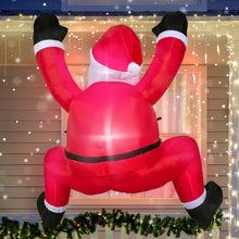 Load image into Gallery viewer, Inflatable Hanging Christmas Decoration, 1.8 m, Climbing Santa Claus with Built-in LED, for Christmas Party, Indoor, Outdoor, Garden, Lawn