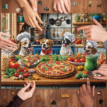 Load image into Gallery viewer, Puzzles 1000 Pieces for Adults jigsaw puzzles for adults 1000 Piece Puzzle Challenging Game for The Whole for Women, Gifts for Men, jigsaw puzzle Theme:Dogs&#39; pizza meal