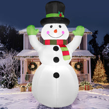 Load image into Gallery viewer, 6 FT Christmas Inflatable Stacked Snowman with Build-in LEDs Blow Up Inflatables for Xmas Party, Home Indoor Outdoor Yard Garden Lawn Winter Décor
