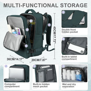 Versatile Travel Backpack: Cabin-Size for Easyjet, Ryanair - Perfect for On-the-Go