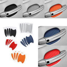 Load image into Gallery viewer, 4Pcs/Set Car Door Sticker Carbon Fiber Scratches Resistant Cover Auto Handle Protection Film Exterior Styling Car Accessories