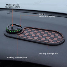 Load image into Gallery viewer, SEAMETAL 2 in 1 Dashboard Anti Slip Mat with Phone Mount 360-Degree Rotation Car Phone Holder Non-Slip Adhesive Mat for Car