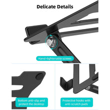 Load image into Gallery viewer, 360° Metal Portable Laptop Tablet Stand Riser Bracket Adjustable Holder For Desk Compatible with iPad Pro/ Air/ Mini