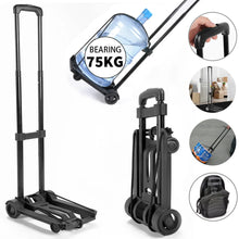 Load image into Gallery viewer, Wheel Trolley folding luggage trolley Folding Hand Truck Barrow Cart Travel Luggage Shopping Cart Portable Home Use Cart
