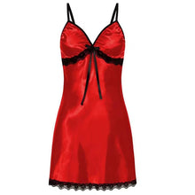 Load image into Gallery viewer, Women Sexy Sleepwear Silk Satin Nightwear Slip Dress Sleeveless Pajamas Nightgown Plus Size Nightwear Comfortable