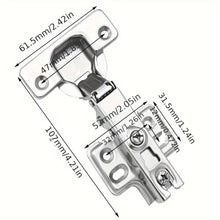 Load image into Gallery viewer, 10 Pcs 35mm Safety Door Hydraulic Hinge Soft Close Full Overlay Kitchen Cabinet Cupboard