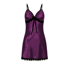 Load image into Gallery viewer, Women Sexy Sleepwear Silk Satin Nightwear Slip Dress Sleeveless Pajamas Nightgown Plus Size Nightwear Comfortable