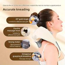 Load image into Gallery viewer, Electric Neck And Shoulder Massager Wireless Shoulder &amp; Back Massage Pillow Trapezius Neck Cervical Back Massage Shawl Gifts