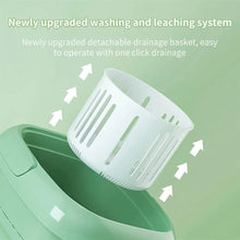 Load image into Gallery viewer, 8L Portable Small Foldable Washing Machine with Spin Dryer For Socks Underwear Panties Washer Household Mini Washing Machine