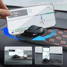 Load image into Gallery viewer, SEAMETAL 2 in 1 Dashboard Anti Slip Mat with Phone Mount 360-Degree Rotation Car Phone Holder Non-Slip Adhesive Mat for Car