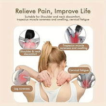 Load image into Gallery viewer, Electric Neck And Shoulder Massager Wireless Shoulder &amp; Back Massage Pillow Trapezius Neck Cervical Back Massage Shawl Gifts