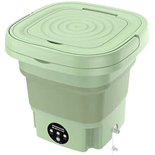 Load image into Gallery viewer, 8L Portable Small Foldable Washing Machine with Spin Dryer For Socks Underwear Panties Washer Household Mini Washing Machine